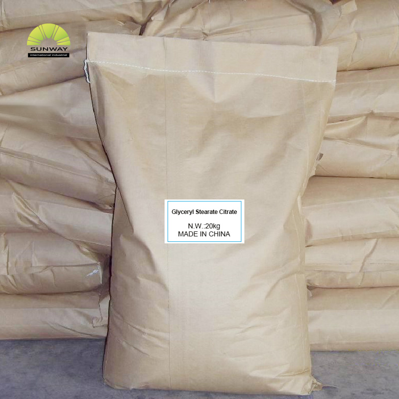 Emulsionante di qualità cosmetica premium 100% citrato di stearato di glicerile CAS 55840-13-6 per il trucco