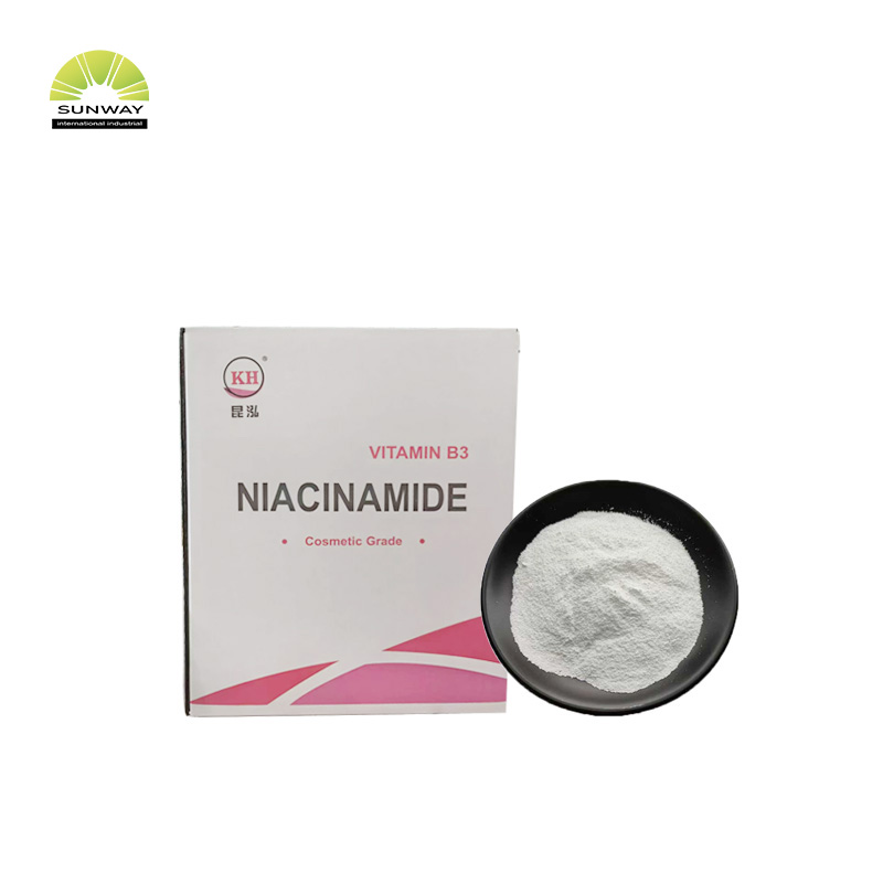 Fornitura di materie prime cosmetiche Niacinamide Vitamina B3 in polvere per siero illuminante