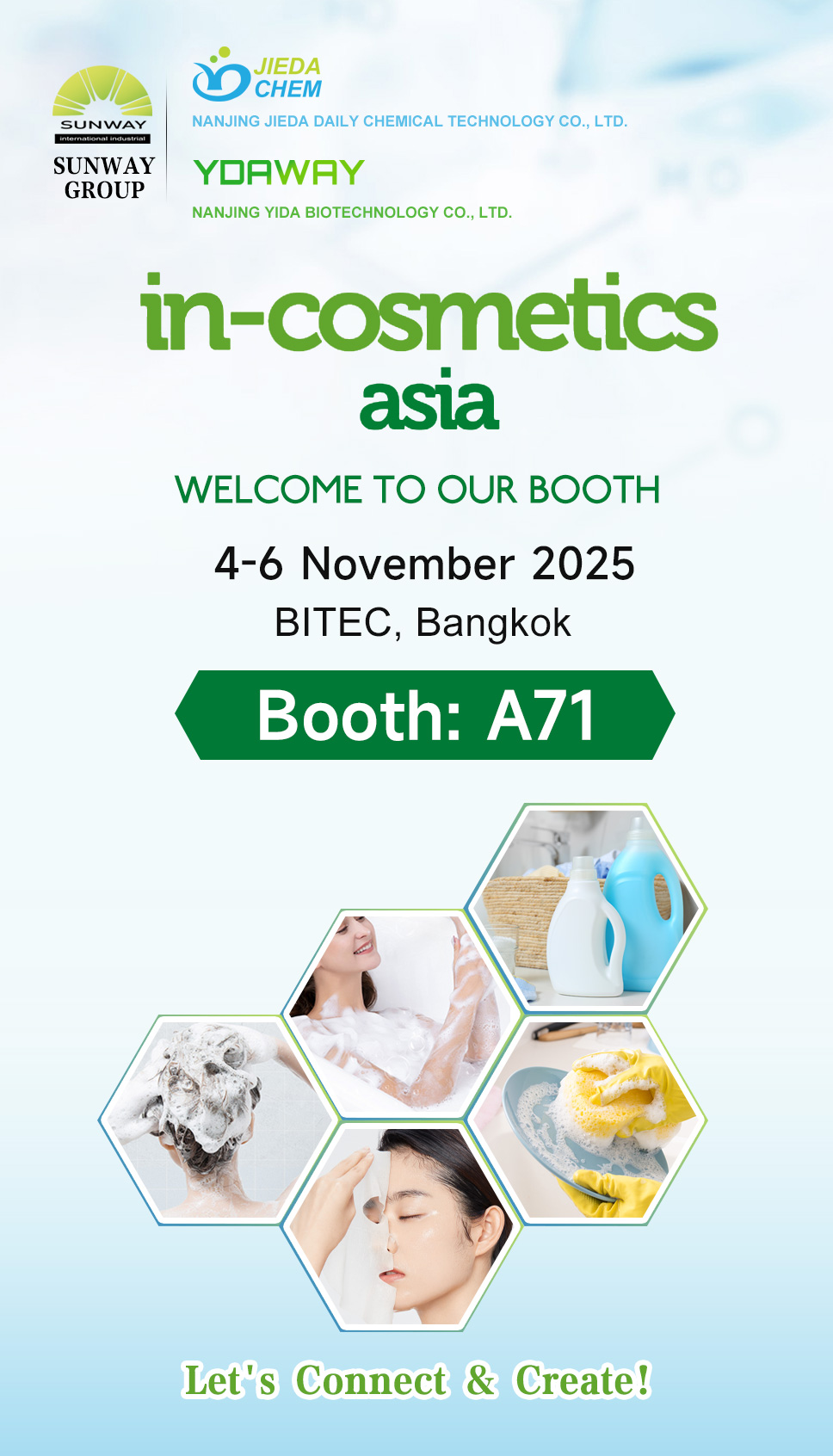 Sunway Group a In-Cosmetics Asia 2025 - Stand A71