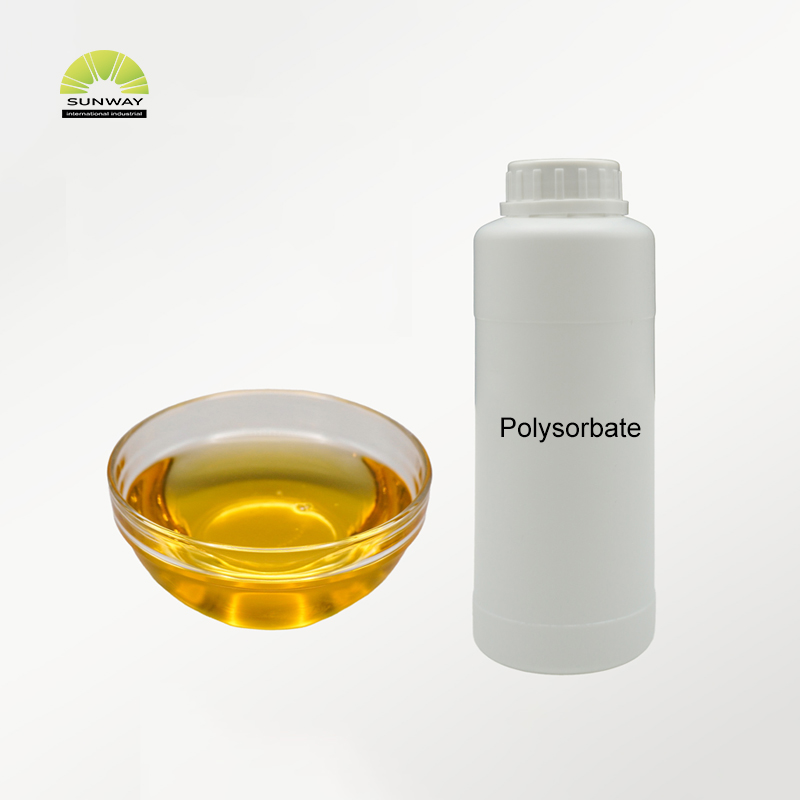 Emulsionante liquido di polisorbato 20/60/80 di alta qualità a buon prezzo per prodotti chimici quotidiani.