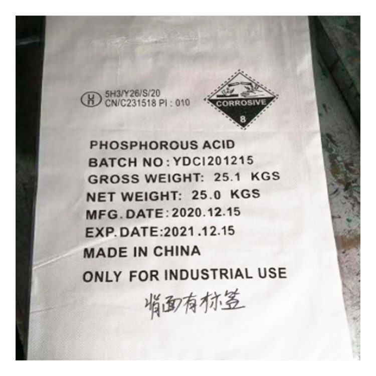 Acido fosforoso acido h3po3 98,5% CAS 7664-38-2 Grado industriale