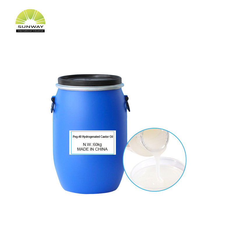 Materie prime per solventi e detergenti di fabbrica Olio di ricino idrogenato Peg-40