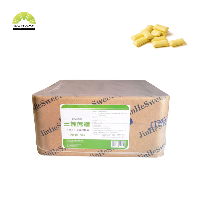 SUNWAY 25 kg E955 Prezzo all'ingrosso Dolcificante naturale all'ingrosso 99% Dolcificante sucralosio in polvere Sucralosio