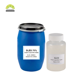 Produttore cinese Materie prime detergenti di fabbrica SLES 70% Texapon N70 Sodio lauril etere solfato AES Prezzo per shampoo tensioattivo CAS 68585-34-2