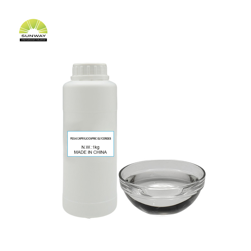 Agente per la cura della pelle di grado cosmetico, integratore, stabilizzante emulsionante, gliceridi caprilici/caprici Peg-6, fornitura di fabbrica