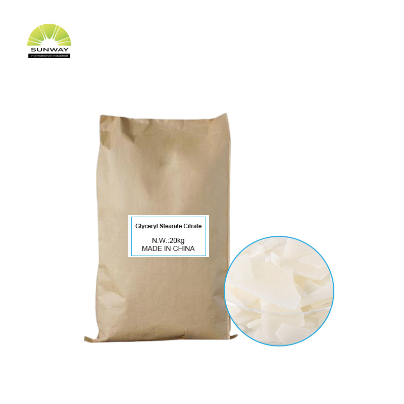 Emulsionante di qualità cosmetica premium 100% citrato di stearato di glicerile CAS 55840-13-6 per il trucco